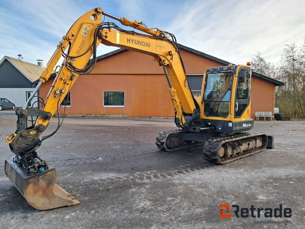 Gravemaskine Hyundai Robex 80 Cr 9A inkl. Sortergrab, tilt skovl og 3 skovle - حفارات زحافة: صور 1 Gravemaskine Hyundai Robex 80 Cr 9A inkl. Sortergrab, tilt skovl og 3 skovle - حفارات زحافة: صور 1