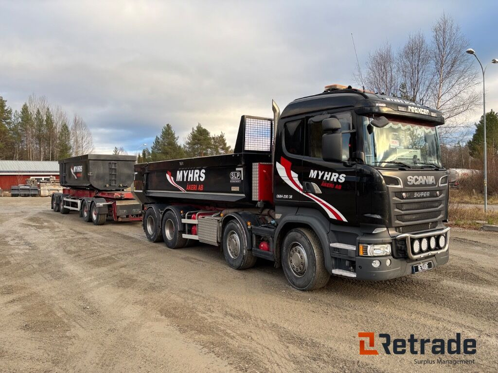 Kassettbilsekipage Scania R730 8X4 - قلابات, مقطورة هوك ليفت/ لود لوجر: صور 2 Kassettbilsekipage Scania R730 8X4 - قلابات, مقطورة هوك ليفت/ لود لوجر: صور 2