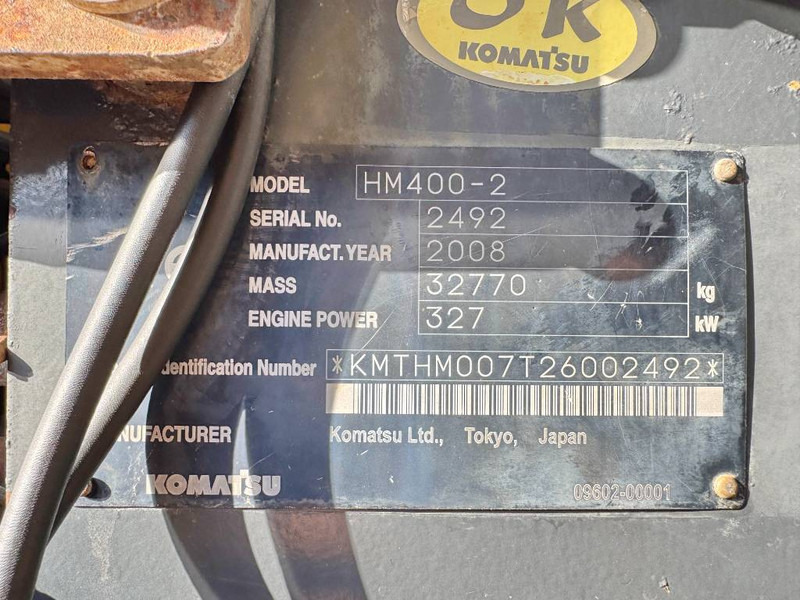 شاحنة مفصلية Komatsu HM400-2 - Dutch Machine / CE + EPA: صور 20