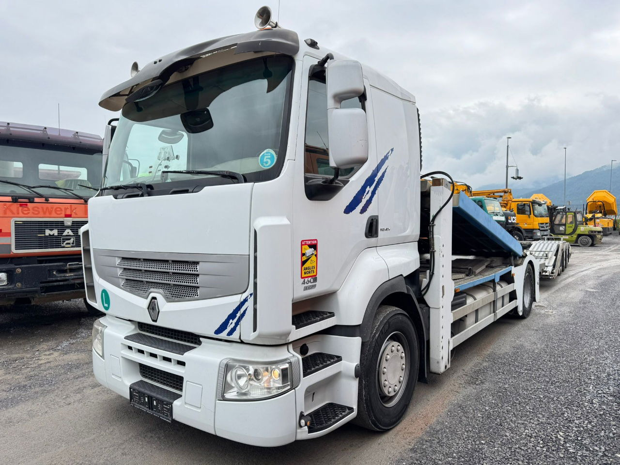Renault Premium 460 4x2 LKW transporter + rolfo trailer - شاحنة نقل سيارات شاحنة: صور 1 Renault Premium 460 4x2 LKW transporter + rolfo trailer - شاحنة نقل سيارات شاحنة: صور 1
