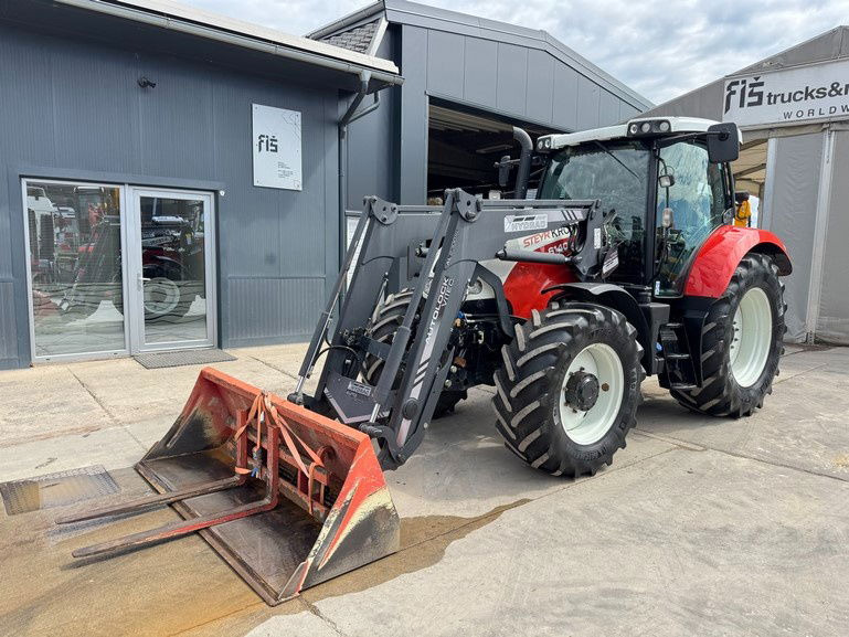 Steyr 6140 Profi 4x4 aut. arm + bucket - جرار: صور 1 Steyr 6140 Profi 4x4 aut. arm + bucket - جرار: صور 1