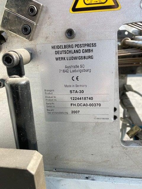 Small Sized Pharmaceutical pocket folding Machine HEIDELBERG STAHLFOLDER Ti 36-6-F-T with STA-30 and additional Kbi-36 crossfold - آلة الطي: صور 4 Small Sized Pharmaceutical pocket folding Machine HEIDELBERG STAHLFOLDER Ti 36-6-F-T with STA-30 and additional Kbi-36 crossfold - آلة الطي: صور 4