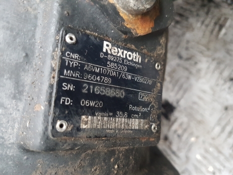 Manitou Mrt2540 Drive Motor, Reducer Rextroth A6vm107da1/63w-vzb027b, 9604789 - مضخة هيدروليكية - رافعة تلسكوبية: صور 2 Manitou Mrt2540 Drive Motor, Reducer Rextroth A6vm107da1/63w-vzb027b, 9604789 - مضخة هيدروليكية - رافعة تلسكوبية: صور 2