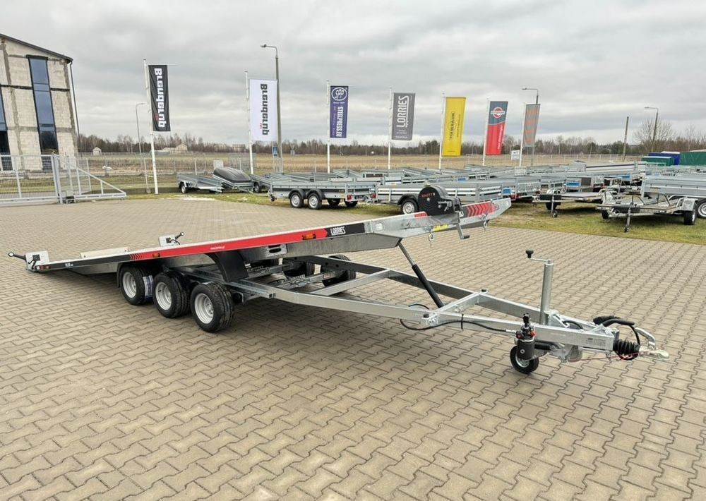 شاحنة نقل سيارات مقطورة جديد Lorries PLI35-6021 - laweta trzyosiowa uchylna lampy LED pompa hydrauliczna wypełnienie podłogi ALU: صور 18