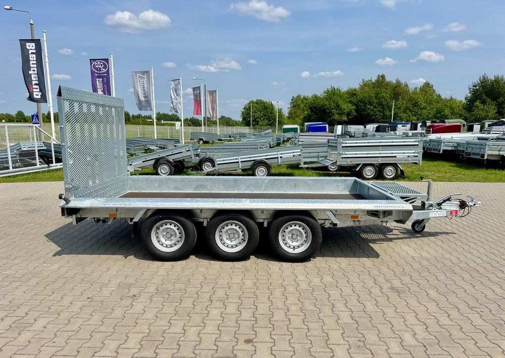 Niewiadów KN401835T - 400 x 185 cm | 2570kg ładowności | trap stalowy | 3-osiowa budowlanka - مقطورة لنقل المعدات: صور 2 Niewiadów KN401835T - 400 x 185 cm | 2570kg ładowności | trap stalowy | 3-osiowa budowlanka - مقطورة لنقل المعدات: صور 2