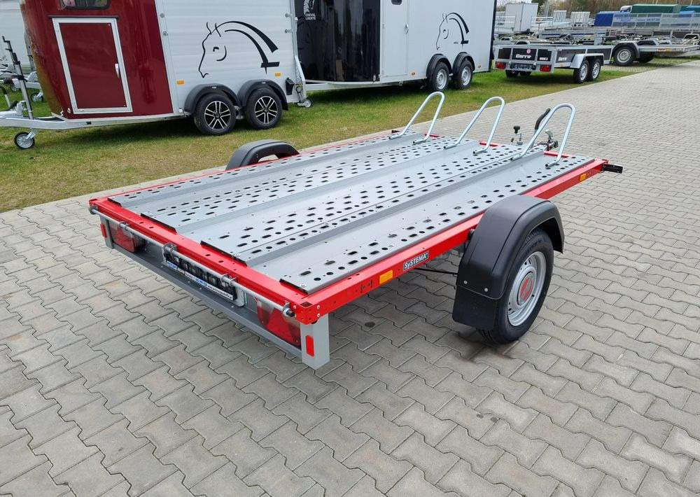 STEMA Stema STM 02 10-25-15.1 red | 251x153 cm 3 motocykle | DMC 1000kg - مقطورة دراجة نارية: صور 4 STEMA Stema STM 02 10-25-15.1 red | 251x153 cm 3 motocykle | DMC 1000kg - مقطورة دراجة نارية: صور 4