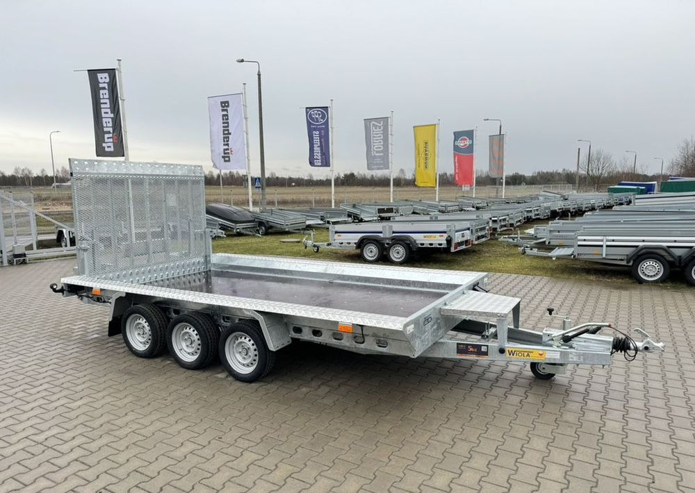 WIOLA Wiola B3540 MAX - 400 x 170 cm | 2546kg ładowności | trap stalowy | 3-osiowa budowlanka - مقطورة لنقل المعدات: صور 1 WIOLA Wiola B3540 MAX - 400 x 170 cm | 2546kg ładowności | trap stalowy | 3-osiowa budowlanka - مقطورة لنقل المعدات: صور 1