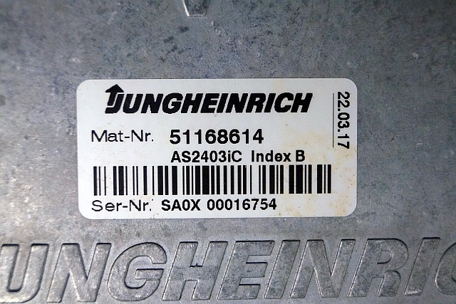 Jungheinrich 51168614 | Rij regeling Drive controller complete with internal cha - كتلة التحكم - معدات المناولة: صور 4 Jungheinrich 51168614 | Rij regeling Drive controller complete with internal cha - كتلة التحكم - معدات المناولة: صور 4