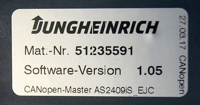 Jungheinrich 51206665 | Rij/hef regeling Drive/lift controller AS2409 i S Index - كتلة التحكم - معدات المناولة: صور 3 Jungheinrich 51206665 | Rij/hef regeling Drive/lift controller AS2409 i S Index - كتلة التحكم - معدات المناولة: صور 3