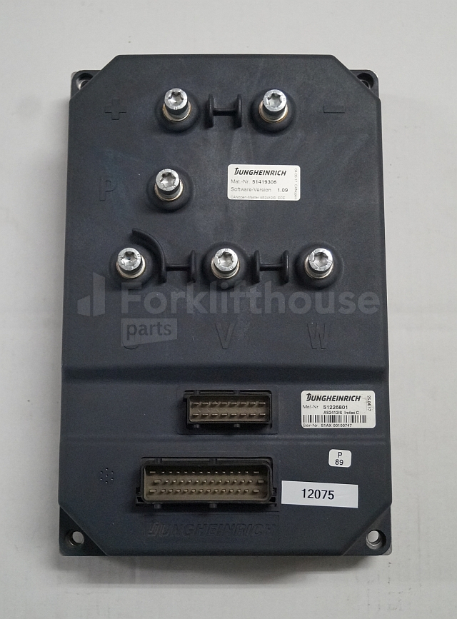 كتلة التحكم - معدات المناولة Jungheinrich 51226801 Rij/hef/stuur regeling drive/lift/steering controller AS2412 i S index C Sw. 1,09 sn. S1AX00100747 for ECE320 year 2017: صور 1