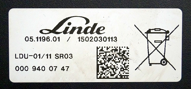Linde 0009400747 | Display LDU-01/11 SR03 1502030113 from Linde R16HD-01 year 2 - لوحة القيادة - معدات المناولة: صور 3 Linde 0009400747 | Display LDU-01/11 SR03 1502030113 from Linde R16HD-01 year 2 - لوحة القيادة - معدات المناولة: صور 3