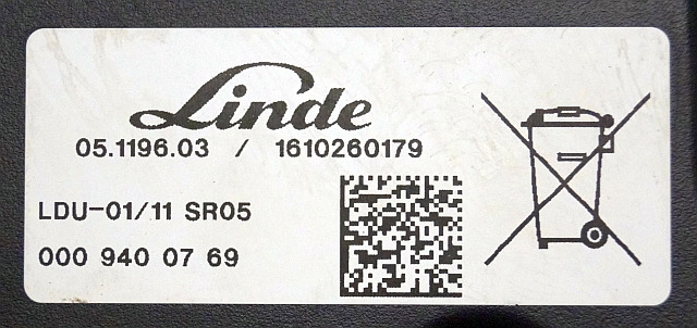Linde 0009400769 | Display LDU-01/11 SR04 1610260179 from Linde R14HD-01 year 2 - لوحة القيادة - معدات المناولة: صور 3 Linde 0009400769 | Display LDU-01/11 SR04 1610260179 from Linde R14HD-01 year 2 - لوحة القيادة - معدات المناولة: صور 3
