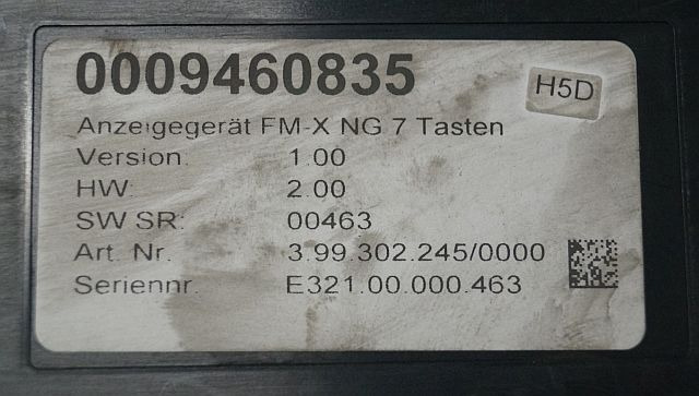 Still 433054 | Display v1,00 hw v2,00 sw sr 463 0009460835 399302245/0000 for F - لوحة القيادة - معدات المناولة: صور 3 Still 433054 | Display v1,00 hw v2,00 sw sr 463 0009460835 399302245/0000 for F - لوحة القيادة - معدات المناولة: صور 3