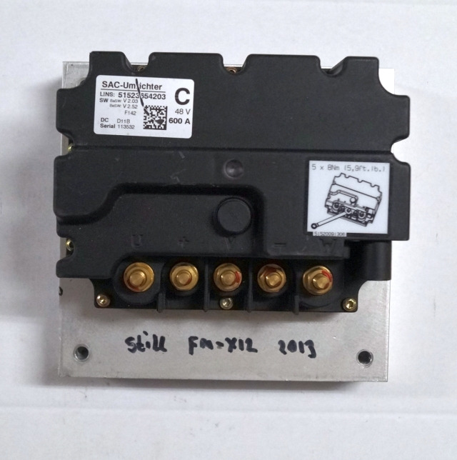 Still 51523654203 | Controller 48V/600A V2,03 V2,52 sn. 113532 from Still FMX12 - كتلة التحكم - معدات المناولة: صور 1 Still 51523654203 | Controller 48V/600A V2,03 V2,52 sn. 113532 from Still FMX12 - كتلة التحكم - معدات المناولة: صور 1