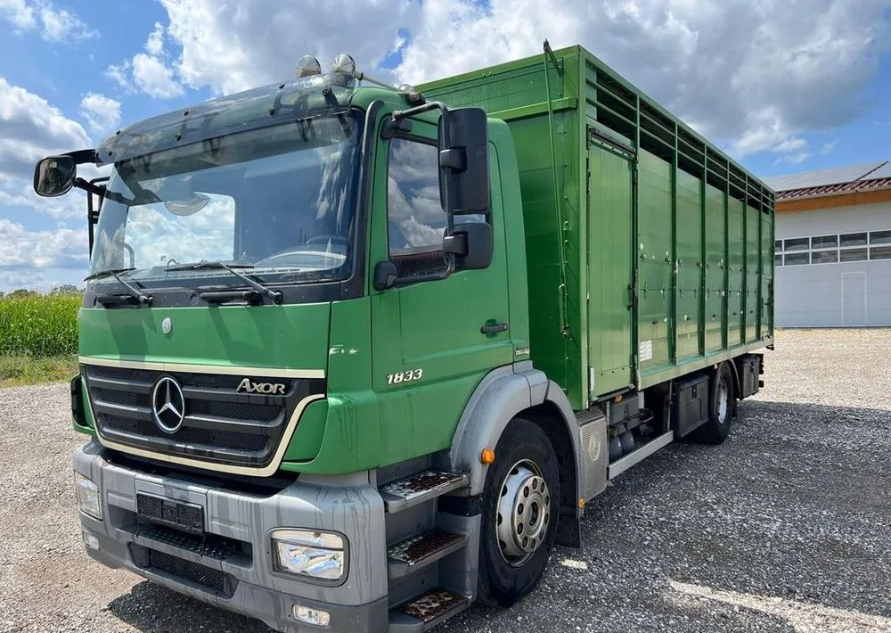 Mercedes-Benz Axor 1833 6x2 | Samochód do transportu bydła | 2009 | 450 000 km - شاحنة نقل المواشي شاحنة: صور 1 Mercedes-Benz Axor 1833 6x2 | Samochód do transportu bydła | 2009 | 450 000 km - شاحنة نقل المواشي شاحنة: صور 1