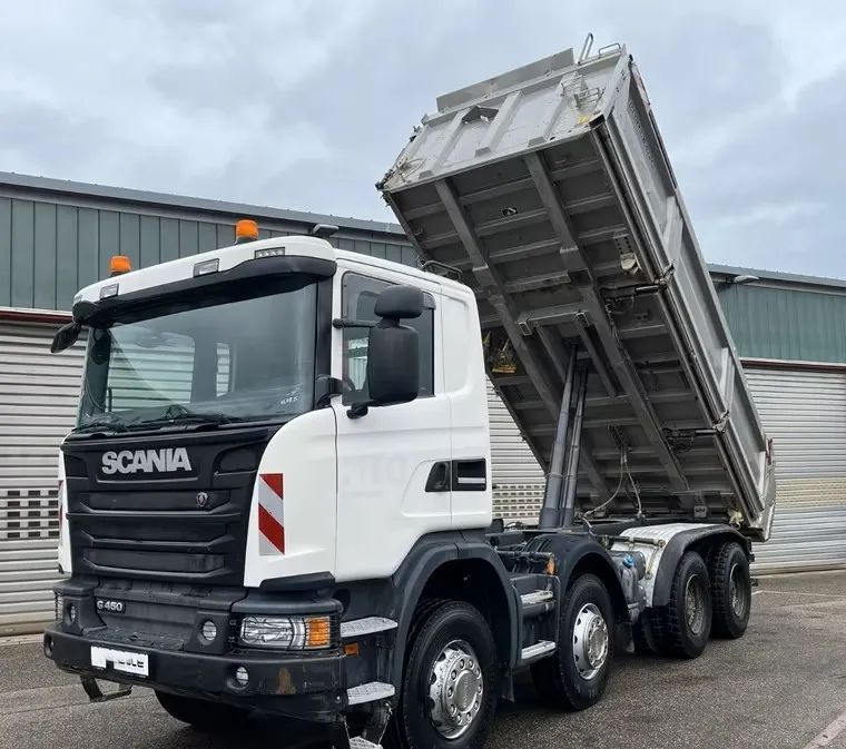 Scania G 450 8x4 | Meiller Bordmatik Wywrotka trójstronna | Retarder | 298.000 km!!!! | Euro 6 |1 właściciel - قلابات: صور 1 Scania G 450 8x4 | Meiller Bordmatik Wywrotka trójstronna | Retarder | 298.000 km!!!! | Euro 6 |1 właściciel - قلابات: صور 1