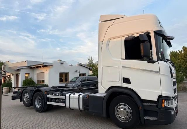 الشاسيه شاحنة Scania R450 BDF • 6x2 • Euro 6d • Skrętna tylna oś • Retarder • Pod zabudowę •: صور 8
