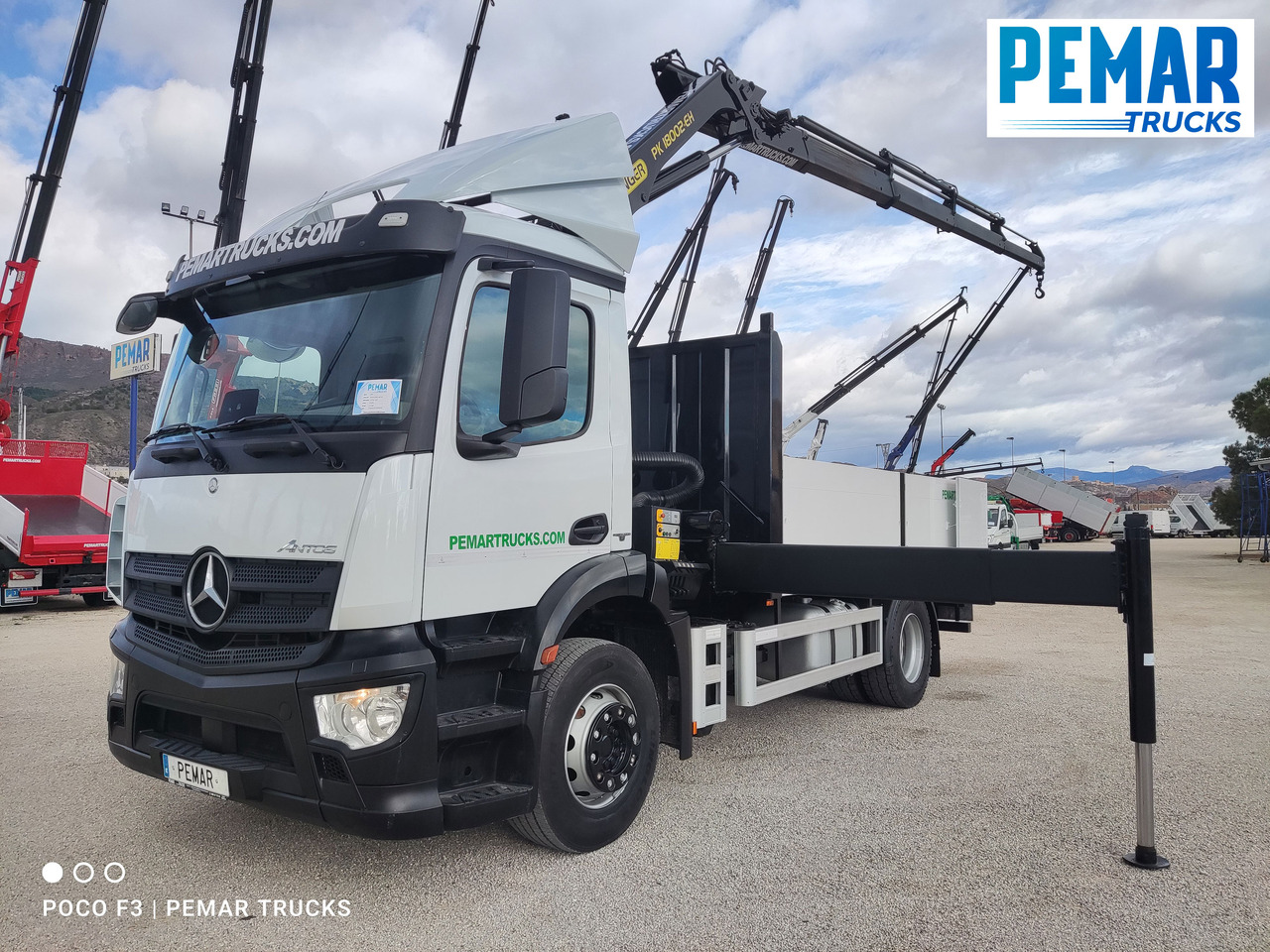 MERCEDES-BENZ ANTOS 1827 GRUA PALFINGER PK 18002 CAJA FIJA 18T EURO 6 - شاحنة كرين: صور 1 MERCEDES-BENZ ANTOS 1827 GRUA PALFINGER PK 18002 CAJA FIJA 18T EURO 6 - شاحنة كرين: صور 1