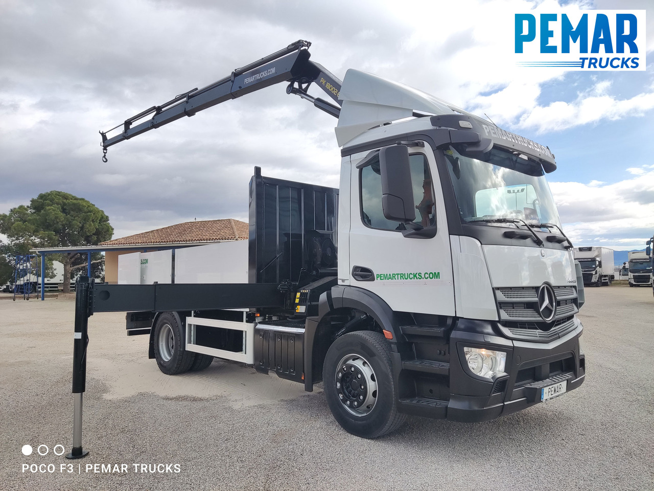 MERCEDES-BENZ ANTOS 1827 GRUA PALFINGER PK 18002 CAJA FIJA 18T EURO 6 - شاحنة كرين: صور 3 MERCEDES-BENZ ANTOS 1827 GRUA PALFINGER PK 18002 CAJA FIJA 18T EURO 6 - شاحنة كرين: صور 3
