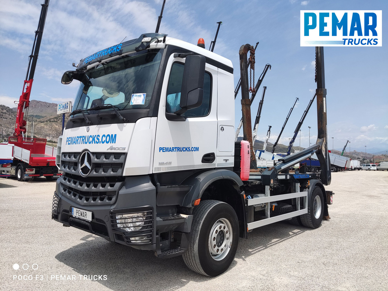 MERCEDES-BENZ AROCS 1845 PORTACONTENEDOR CADENA - شاحنات قابلة للفك شاحنة: صور 1 MERCEDES-BENZ AROCS 1845 PORTACONTENEDOR CADENA - شاحنات قابلة للفك شاحنة: صور 1