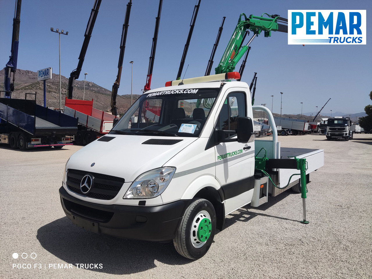 MERCEDES-BENZ SPRINTER 515 CDI GRUA CAJA FIJA 150 CV - شاحنات مسطحة, شاحنة كرين: صور 1 MERCEDES-BENZ SPRINTER 515 CDI GRUA CAJA FIJA 150 CV - شاحنات مسطحة, شاحنة كرين: صور 1