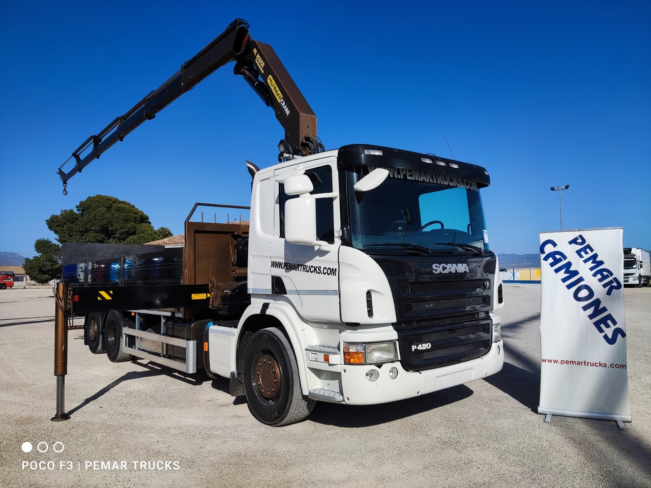 SCANIA P 420 6X2 GRUA CAJA FIJA - شاحنات الحاويات/ جسم علوي قابل للتغيير شاحنة, شاحنة كرين: صور 3 SCANIA P 420 6X2 GRUA CAJA FIJA - شاحنات الحاويات/ جسم علوي قابل للتغيير شاحنة, شاحنة كرين: صور 3