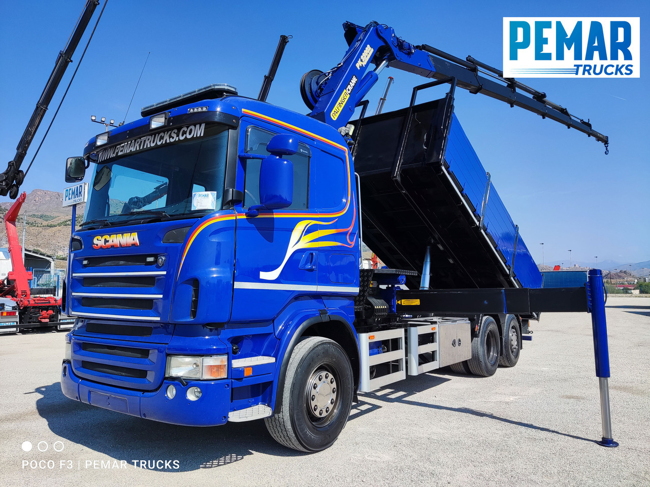 SCANIA R 420 6X2 GRUA PALFINGER PK 23002 BASCULANTE - قلابات, شاحنة كرين: صور 1 SCANIA R 420 6X2 GRUA PALFINGER PK 23002 BASCULANTE - قلابات, شاحنة كرين: صور 1