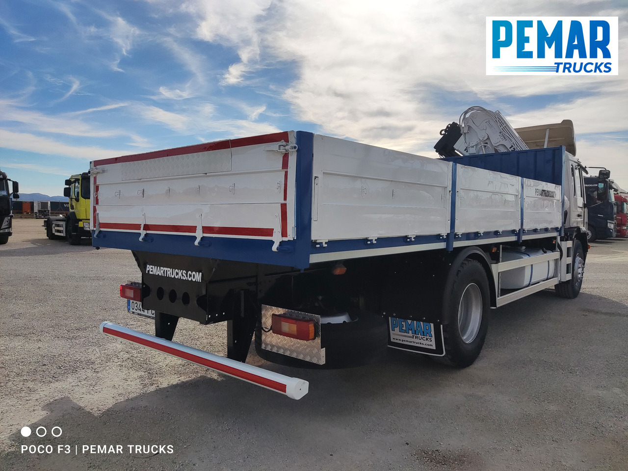 شاحنات مسطحة, شاحنة كرين VOLVO FL 250 GRUA CAJA FIJA: صور 6