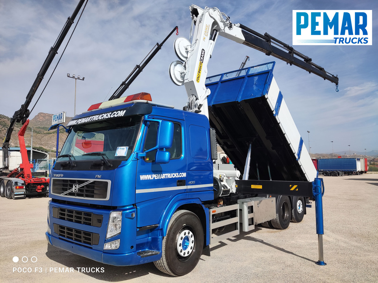 VOLVO FM 400 6X2 GRUA PALFINGER PK 23002 BASCULANTE - قلابات, شاحنة كرين: صور 1 VOLVO FM 400 6X2 GRUA PALFINGER PK 23002 BASCULANTE - قلابات, شاحنة كرين: صور 1