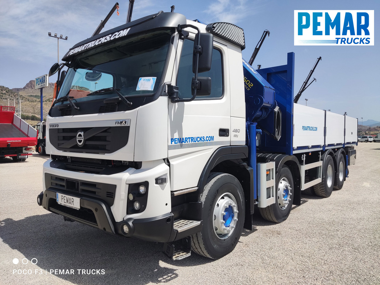 VOLVO FMX 460 8X4 GRUA CAJA FIJA ABIERTA - شاحنات مسطحة: صور 2 VOLVO FMX 460 8X4 GRUA CAJA FIJA ABIERTA - شاحنات مسطحة: صور 2
