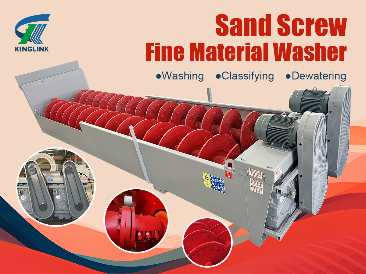 Kinglink Screw Sand Washer | 44'' x 32' Fine Material Washer - كسارة: صور 1 Kinglink Screw Sand Washer | 44'' x 32' Fine Material Washer - كسارة: صور 1