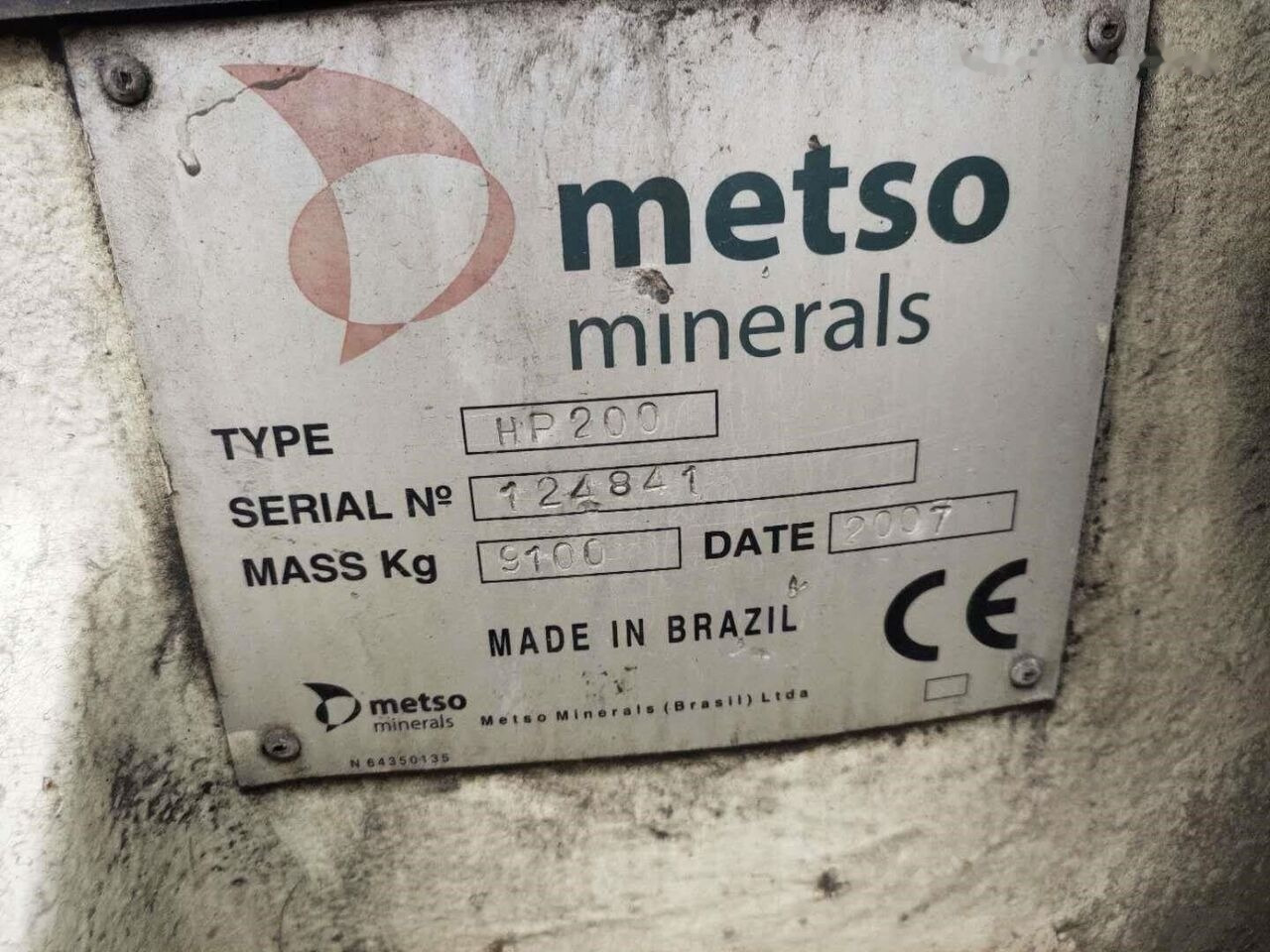 Metso HP200 Cone Crusher - كسارة مخرو: صور 2 Metso HP200 Cone Crusher - كسارة مخرو: صور 2