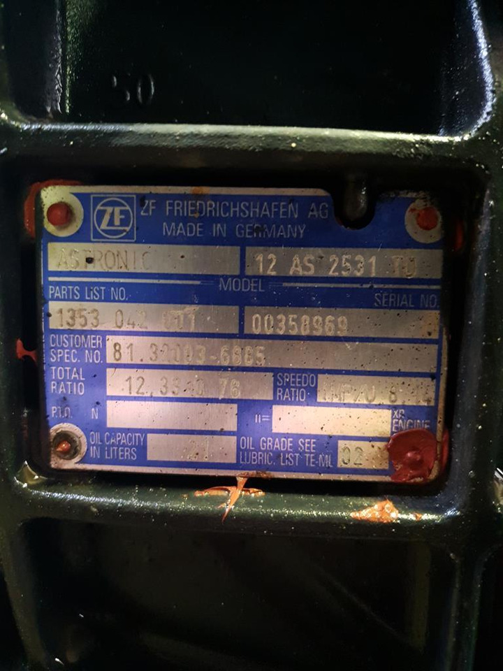 MAN ASTRONIC 12 AS 2531TO WITH POSITION FOR INTARDER - علبة التروس - شاحنة: صور 5 MAN ASTRONIC 12 AS 2531TO WITH POSITION FOR INTARDER - علبة التروس - شاحنة: صور 5