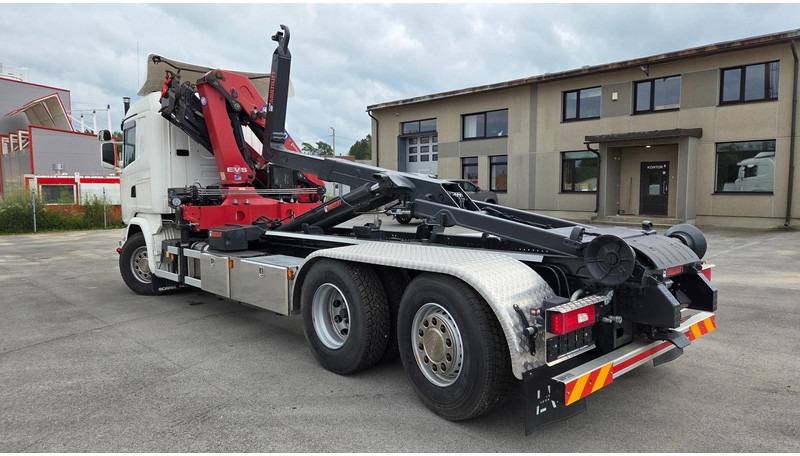 شاحنة ذات الخطاف, شاحنة كرين Scania G450 6X2*4 HMF 2120 crane 700 hours: صور 17