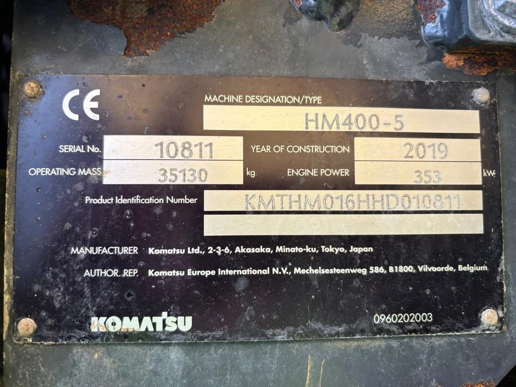 شاحنة مفصلية Komatsu HM 400-5: صور 8
