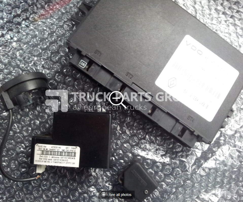 RENAULT Premium DCI 420 Ignition set, ECU + VECU + CHIP+ transponder 501 control unit - كتلة التحكم - شاحنة: صور 1 RENAULT Premium DCI 420 Ignition set, ECU + VECU + CHIP+ transponder 501 control unit - كتلة التحكم - شاحنة: صور 1