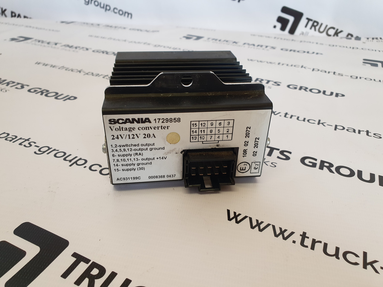SCANIA SCANIA EURO 3 P, G, R, T series voltage converter, power inverter, voltage transformer, 24V/12V 20A, 1729858, 1729574. - النظام الكهربائي - شاحنة: صور 2 SCANIA SCANIA EURO 3 P, G, R, T series voltage converter, power inverter, voltage transformer, 24V/12V 20A, 1729858, 1729574. - النظام الكهربائي - شاحنة: صور 2