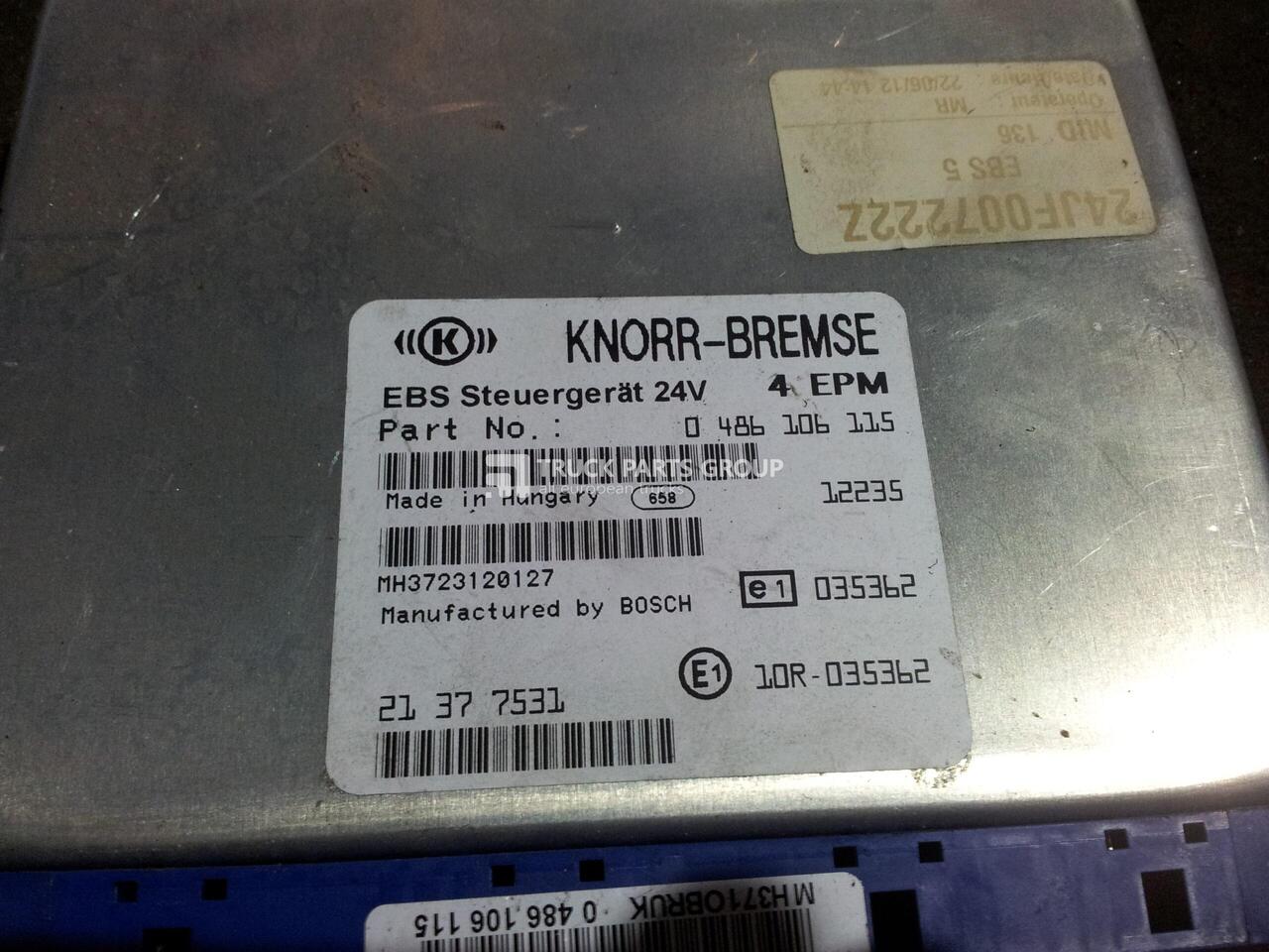 VOLVO FH13, FM13 EURO5 emission EBS control unit, brake system control, 0486106115 by KNORR-BREMSE, 21377531, EBS-MED,TYPE-FE,6*2, 22358919, 21377527, 21377527, 21377531, 22358919, 21377531, 048610611 - كتلة التحكم - شاحنة: صور 1 VOLVO FH13, FM13 EURO5 emission EBS control unit, brake system control, 0486106115 by KNORR-BREMSE, 21377531, EBS-MED,TYPE-FE,6*2, 22358919, 21377527, 21377527, 21377531, 22358919, 21377531, 048610611 - كتلة التحكم - شاحنة: صور 1