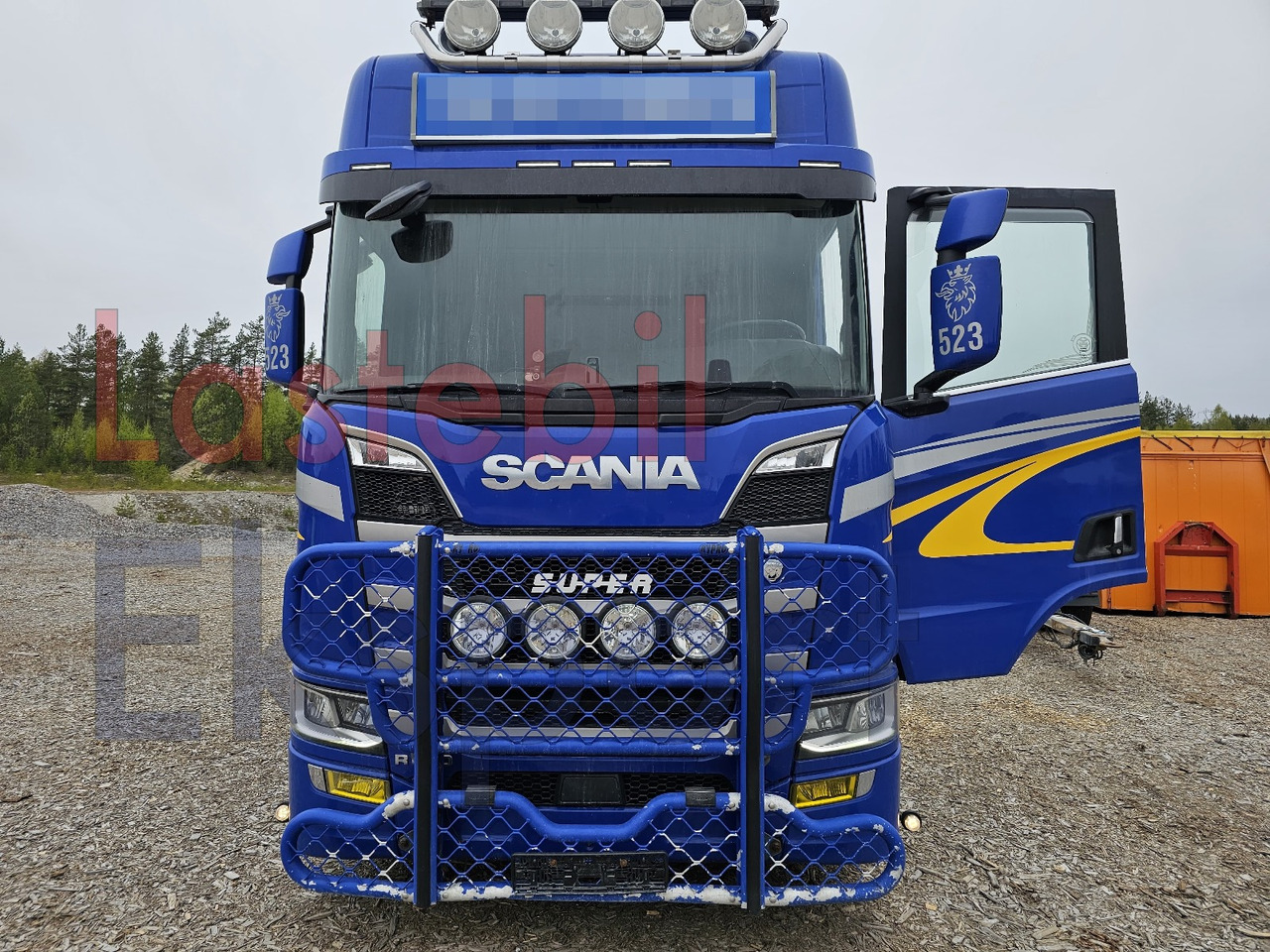 Scania R650 - شاحنة قطع الأشجار, شاحنة كرين: صور 3 Scania R650 - شاحنة قطع الأشجار, شاحنة كرين: صور 3