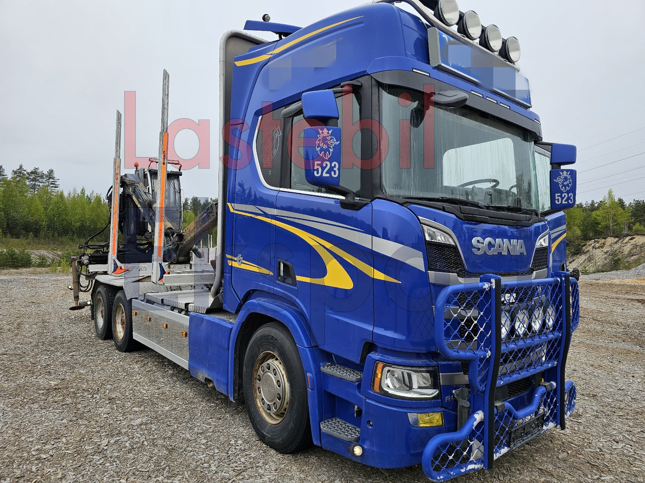 Scania R650 - شاحنة قطع الأشجار, شاحنة كرين: صور 2 Scania R650 - شاحنة قطع الأشجار, شاحنة كرين: صور 2