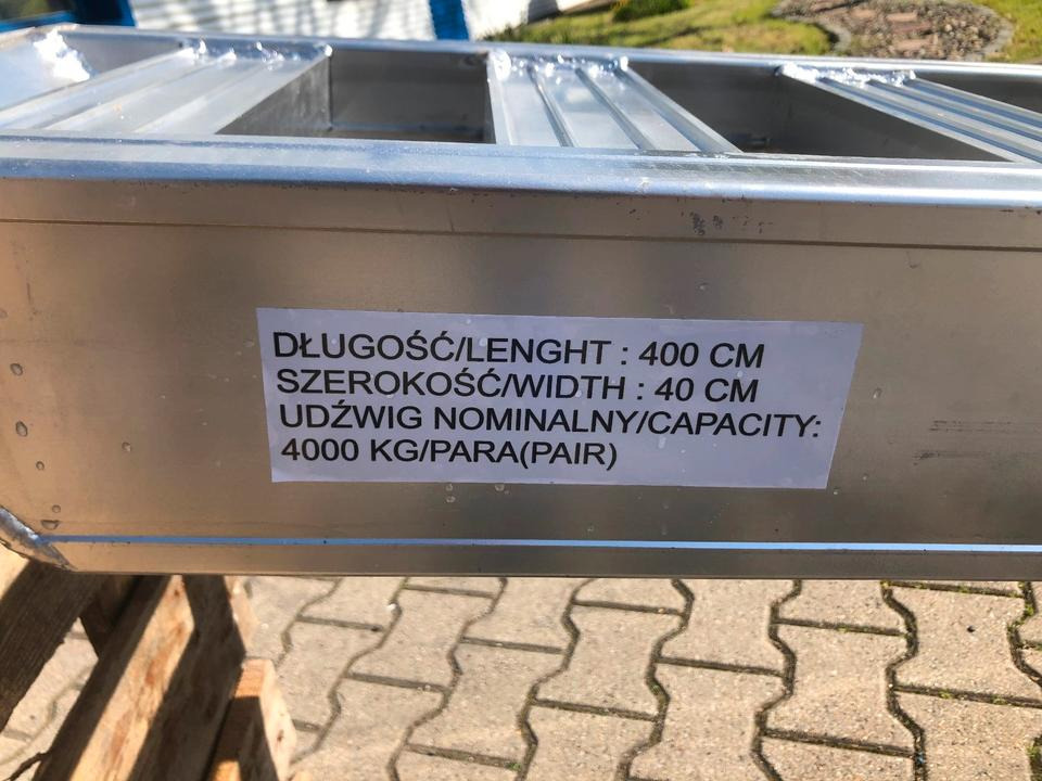 منحدر تحميل Alurampen Satz 4m 4000KG Minibagger Minilader Quad Auffahrrampe *INKL.19% MWST*: صور 8