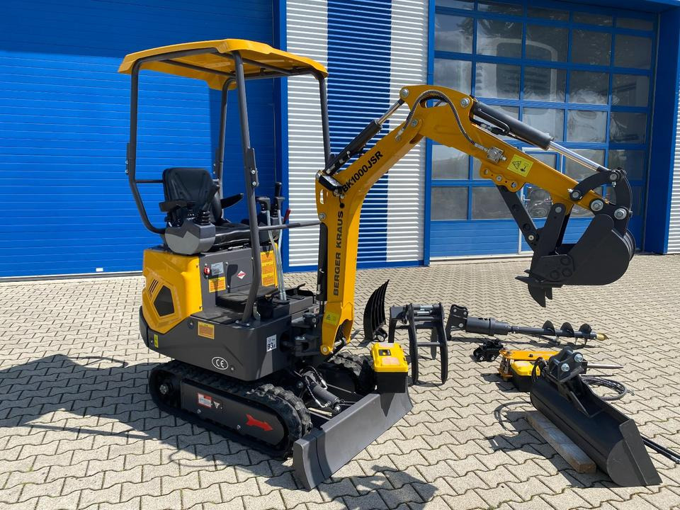 حفارة مصغرة Minibagger BK1000JSR inkl. großem Zubehörpaket *HERBSTAKTION*INKL.19% MWST*BERGER KRAUS* VERSTELLFAHRWERK*SOFORT!*: صور 8