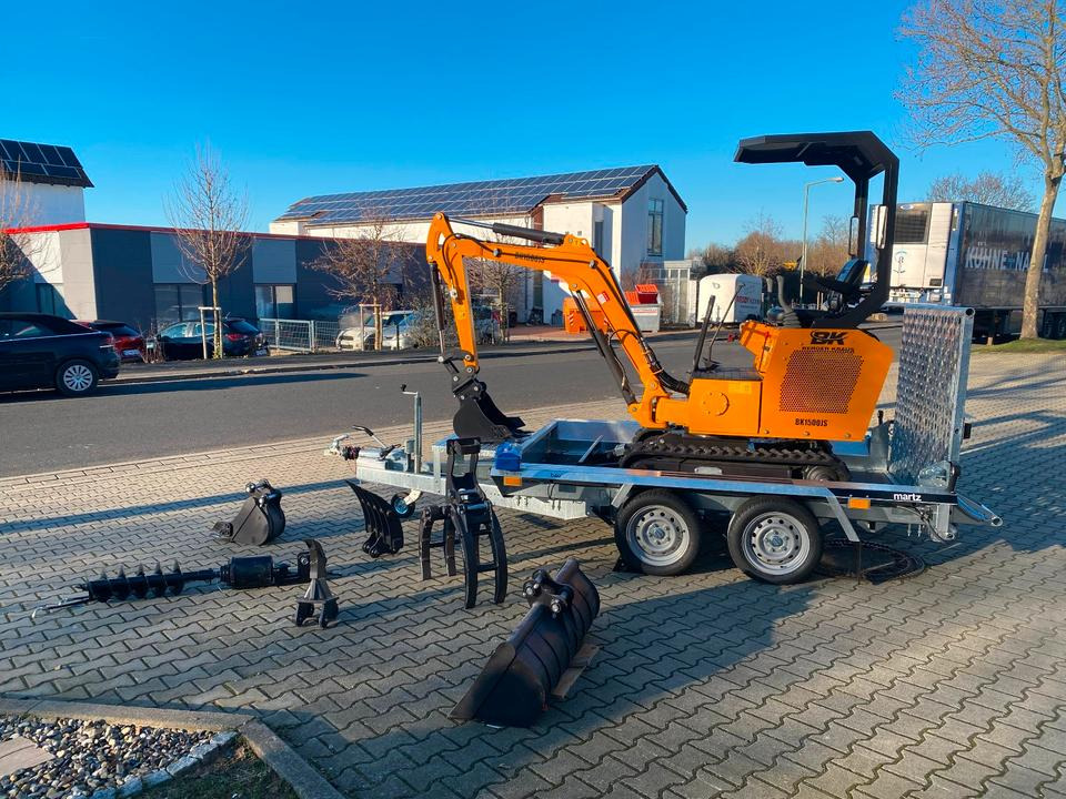 Minibagger BK1500JS + Anhänger *INKL.19% MWST*BERGER KRAUS*KUBOTA*JOYSTICK*ZUBEHÖRPAKET*SOFORT!* - حفارة مصغرة: صور 4 Minibagger BK1500JS + Anhänger *INKL.19% MWST*BERGER KRAUS*KUBOTA*JOYSTICK*ZUBEHÖRPAKET*SOFORT!* - حفارة مصغرة: صور 4