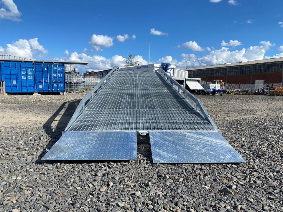 منحدر تحميل Verladerampe 8t Verzinkt Containerrampe LKW Rampe Vorführmodell inkl. Gratis Lieferung *INKL.19% MWST*SOFORT!*: صور 8