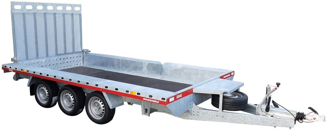 Gewe Przyczepa pod minikoparkę 4x1,8m - 3osiowa, B3500 E/1 - مقطورة لنقل المعدات: صور 2 Gewe Przyczepa pod minikoparkę 4x1,8m - 3osiowa, B3500 E/1 - مقطورة لنقل المعدات: صور 2