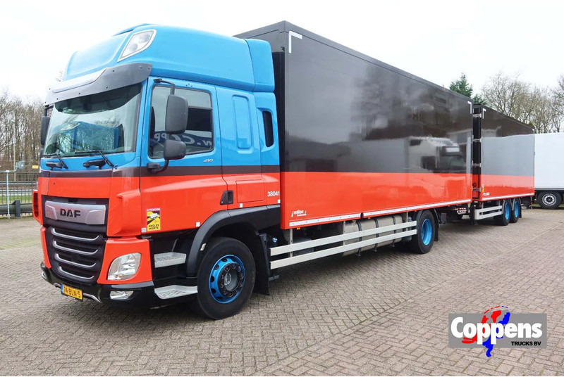DAF CF 410 Bakwagen+Trailer met klep 2.000 kg. 6 Stuks in voorraad. Price 49.500,-- euro netto. - بصندوق مغلق شاحنة: صور 1 DAF CF 410 Bakwagen+Trailer met klep 2.000 kg. 6 Stuks in voorraad. Price 49.500,-- euro netto. - بصندوق مغلق شاحنة: صور 1