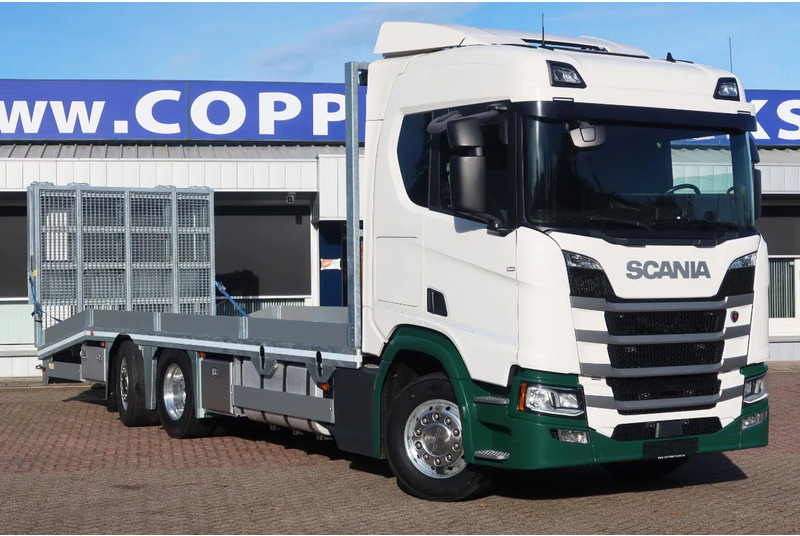 Scania R500 NGS Machine oprijwagen Stuur as. - شاحنة نقل سيارات شاحنة: صور 2 Scania R500 NGS Machine oprijwagen Stuur as. - شاحنة نقل سيارات شاحنة: صور 2
