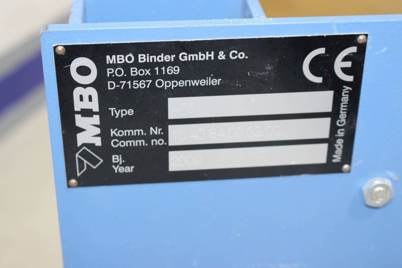 آلات الطباعة MBO A76-Y2009: صور 6