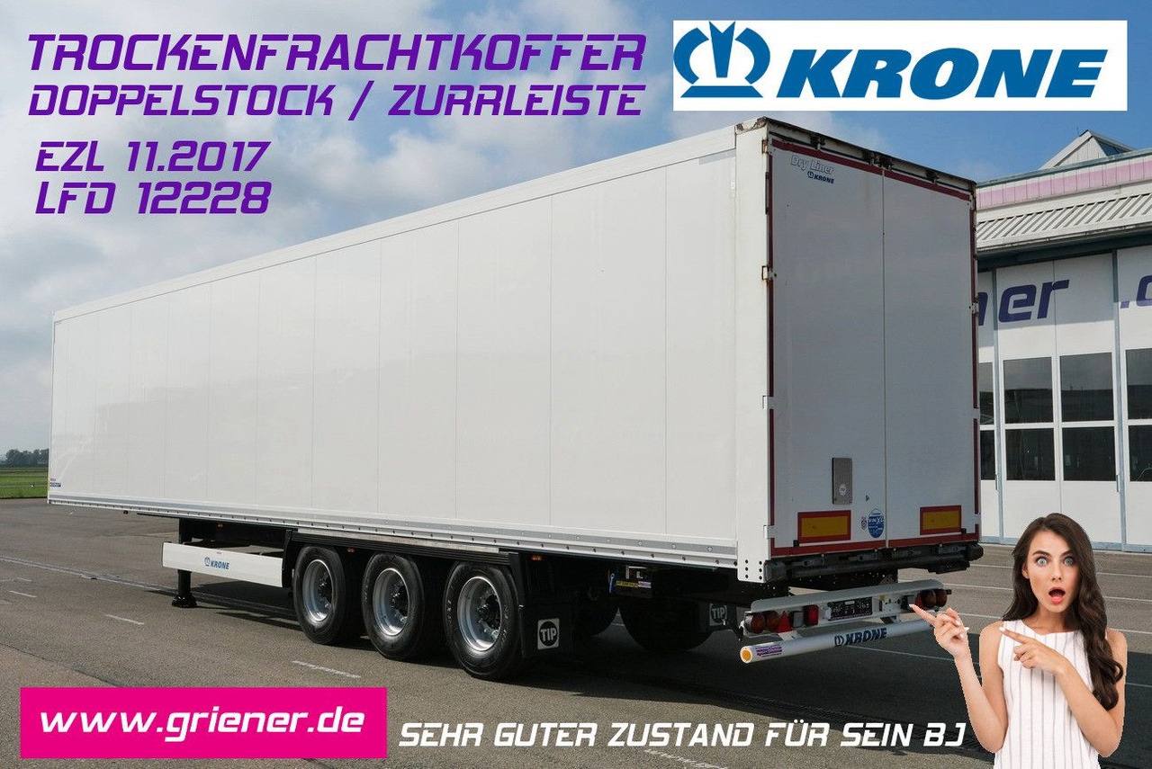 Krone SD 27/ DOPPELSTOCK 33/66 / ZURRLEISTE / BPW - بصندوق مغلق نصف مقطورة: صور 1 Krone SD 27/ DOPPELSTOCK 33/66 / ZURRLEISTE / BPW - بصندوق مغلق نصف مقطورة: صور 1