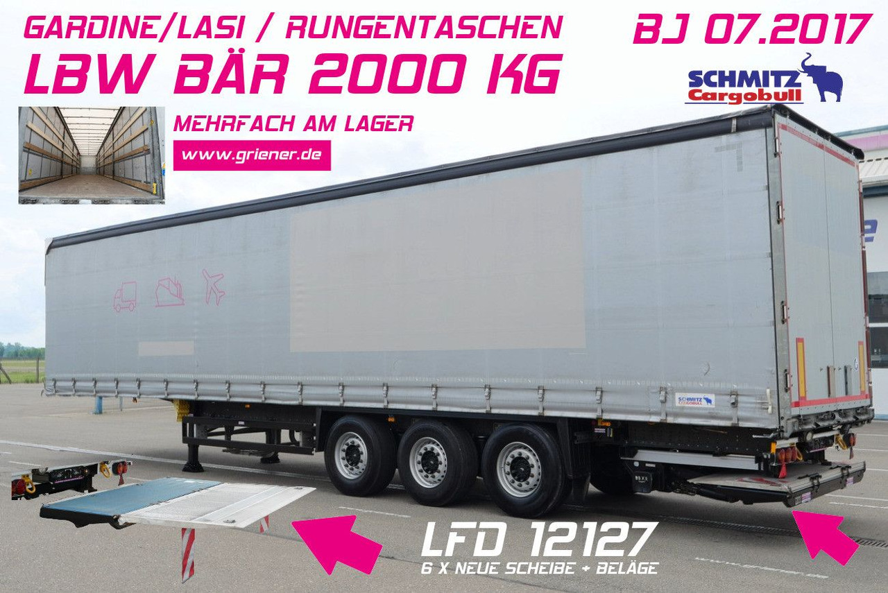 Schmitz Cargobull SCS 24/ LBW 2000 kg / RUNGENTASCHEN / HUBDACH - الخيمة نصف مقطورة: صور 1 Schmitz Cargobull SCS 24/ LBW 2000 kg / RUNGENTASCHEN / HUBDACH - الخيمة نصف مقطورة: صور 1